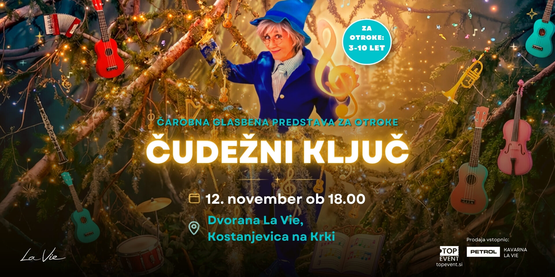 ČUDEŽNI KLJUČ-FB event cover 1920 x 1005 px otroška predstava - Čudežni ključ